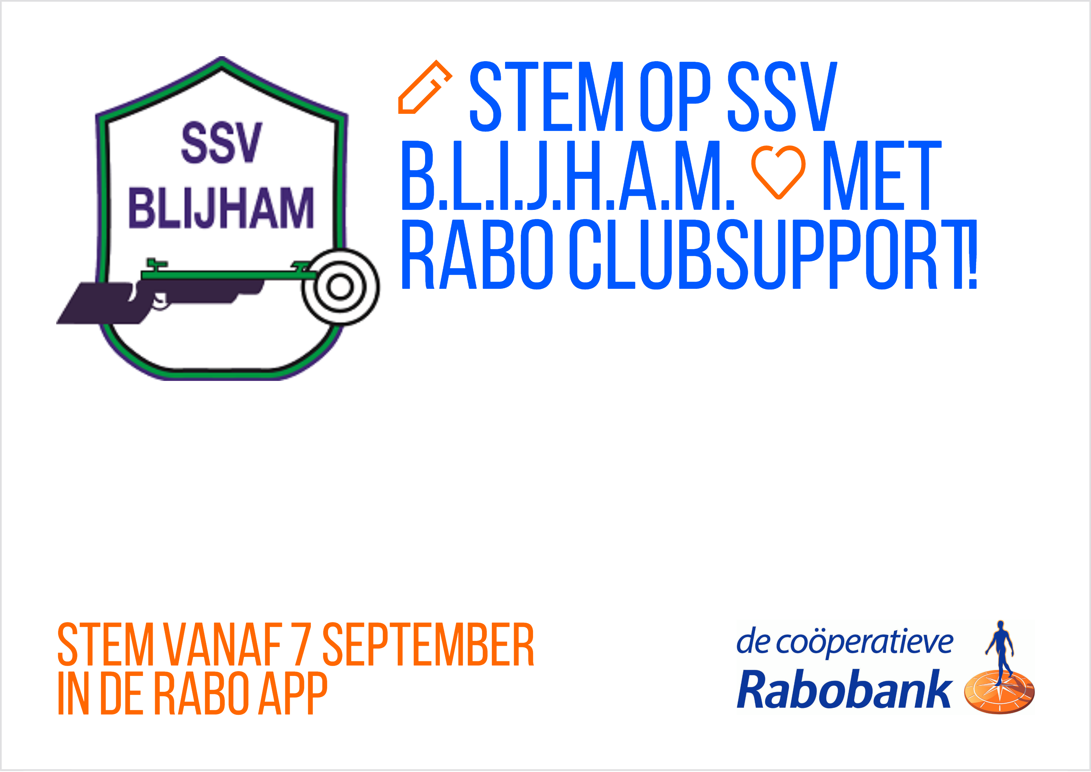 Rabo ClubSupport actie SSV Blijham
